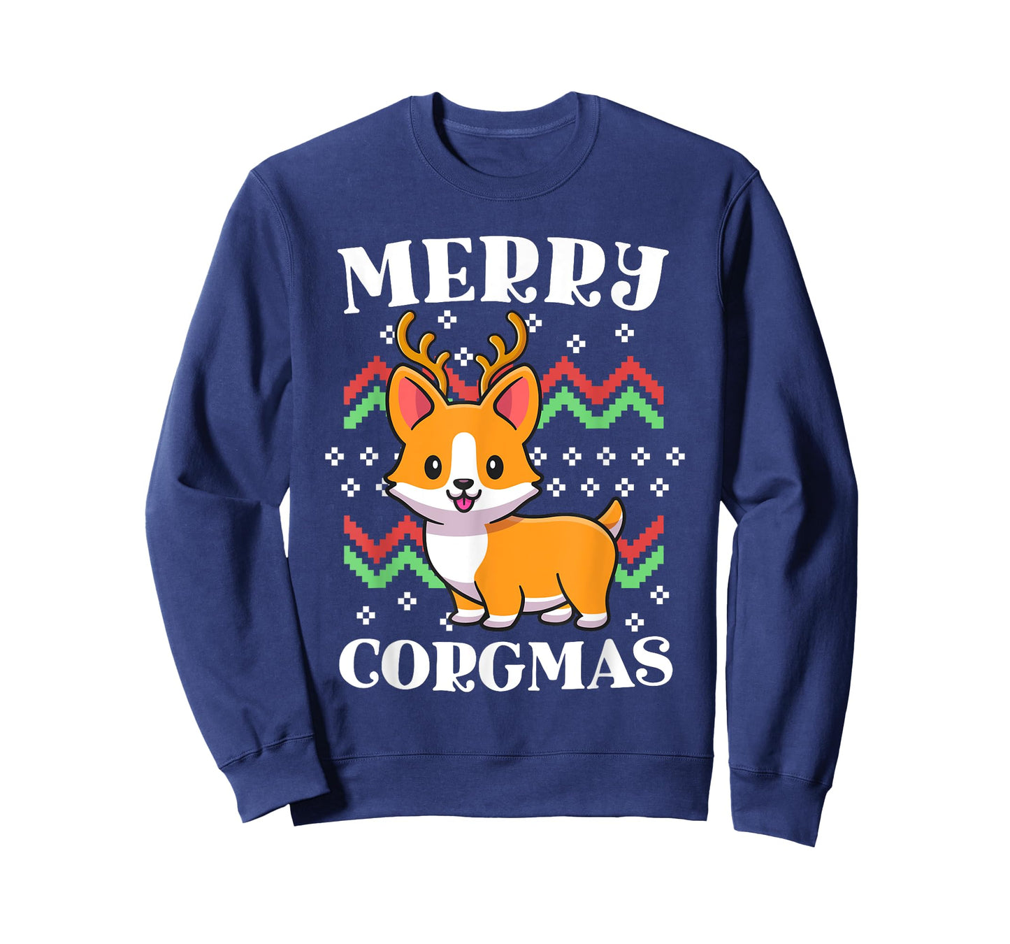 Merry Corgmas Kawaii Christmas Corgi Nerdy Ugly Christmas T-Shirt