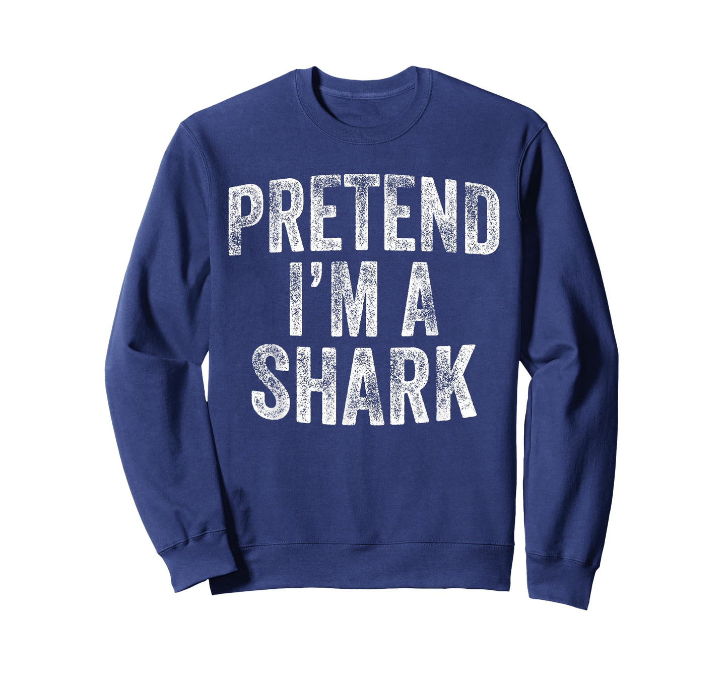 Pretend I'm A Shark Costume Family Lazy Easy Halloween Party T-Shirt