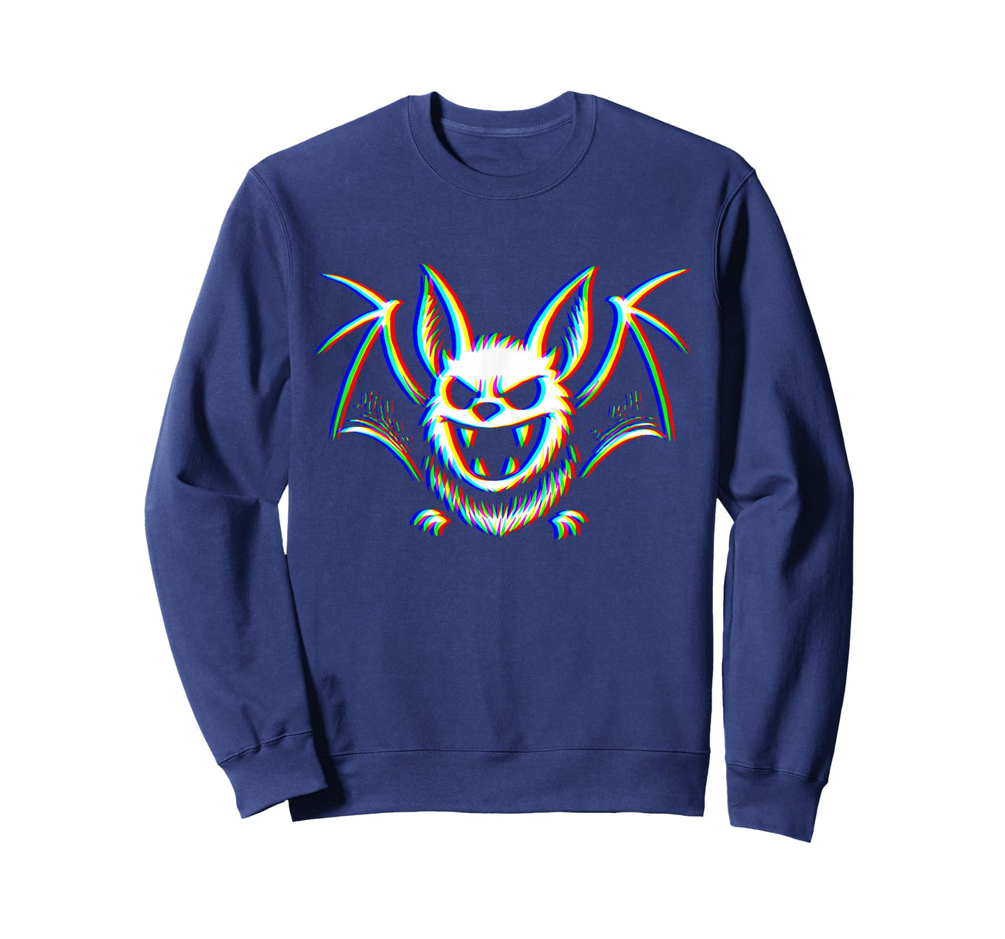 Halloween Aesthetic EDM Vaporwave Psychedelic Ghost Bat Rave T-Shirt