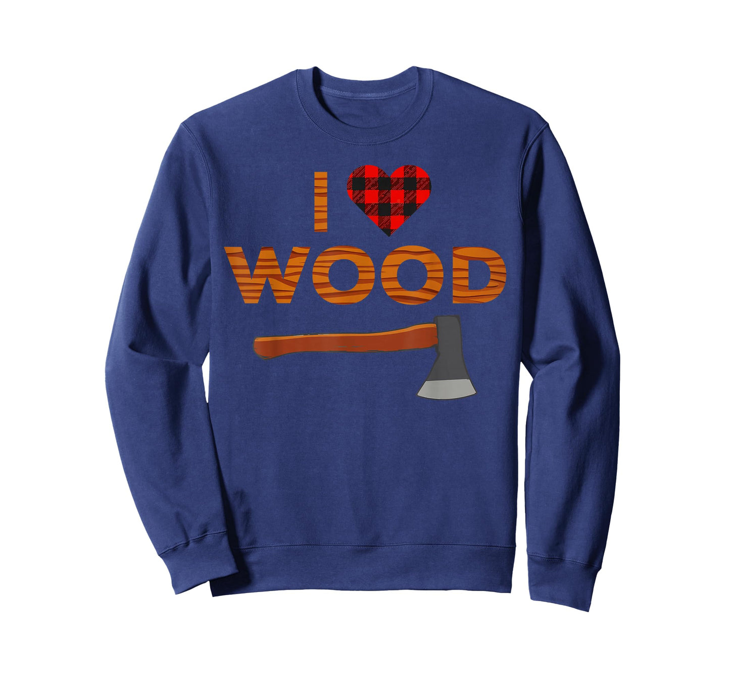 I Love Wood Lumberjack Heart Halloween Party Woodworking T-Shirt