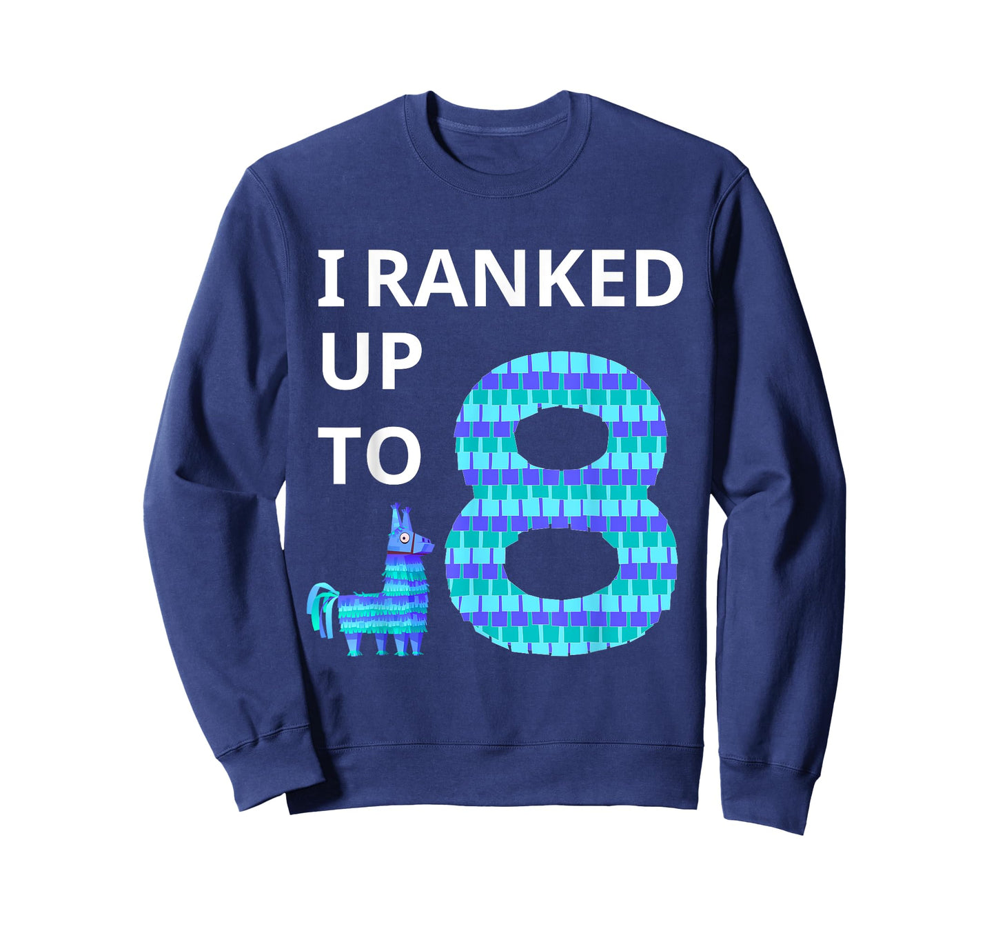 I Ranked Up To 8 Birthday Video Game Llama Piñata Birthday T-Shirt
