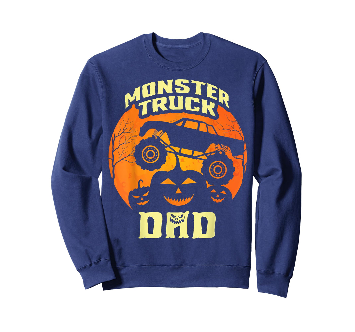 Monster Truck Dad Truck Lovers Pumpkins Halloween Costume T-Shirt