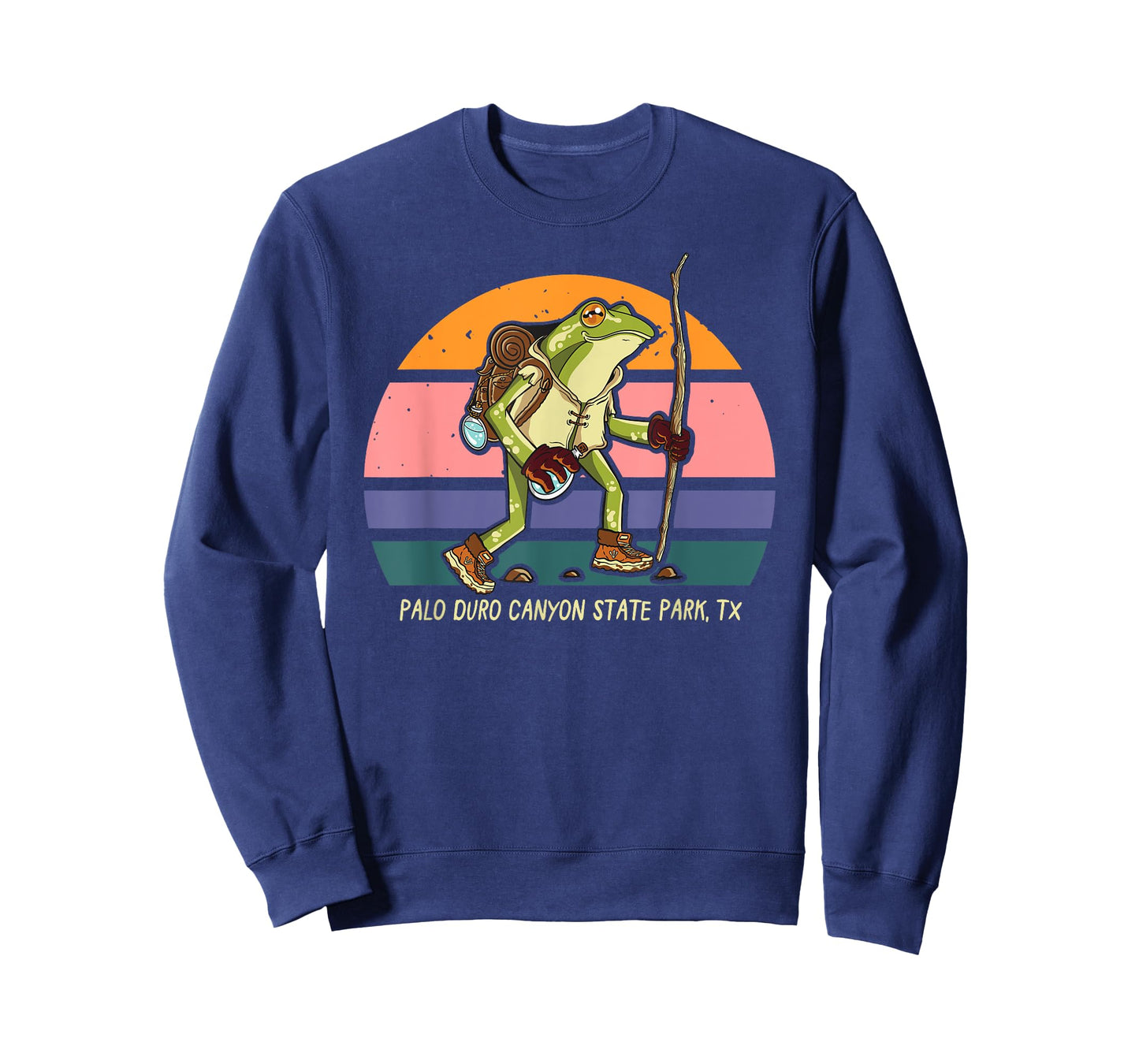 Palo Duro Canyon State Park Texas Hiking Frog Walker Camping T-Shirt