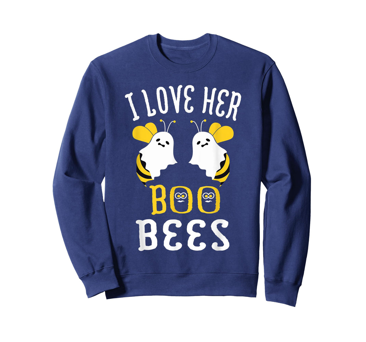 Boo Bees Halloween Couple I Love Her Matching Costume T-Shirt