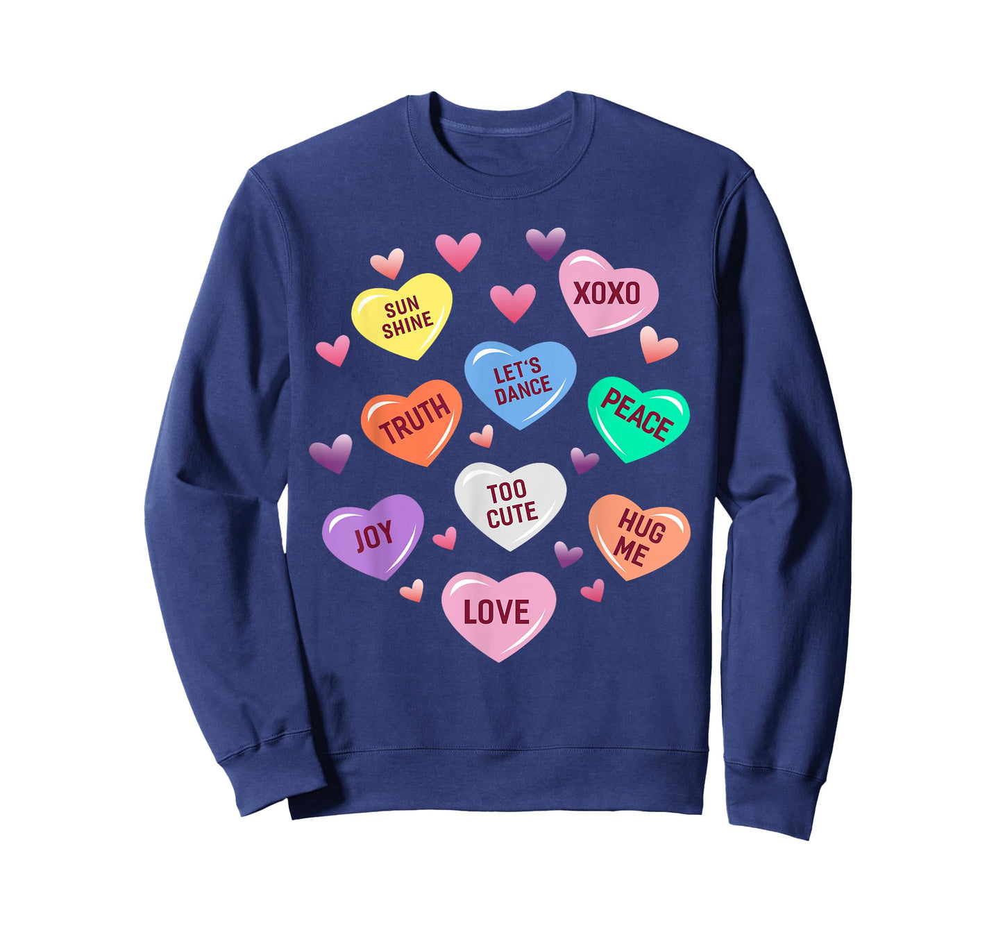 Valentine's Day Heart Candy Design for Men Woman & Kids T-Shirt