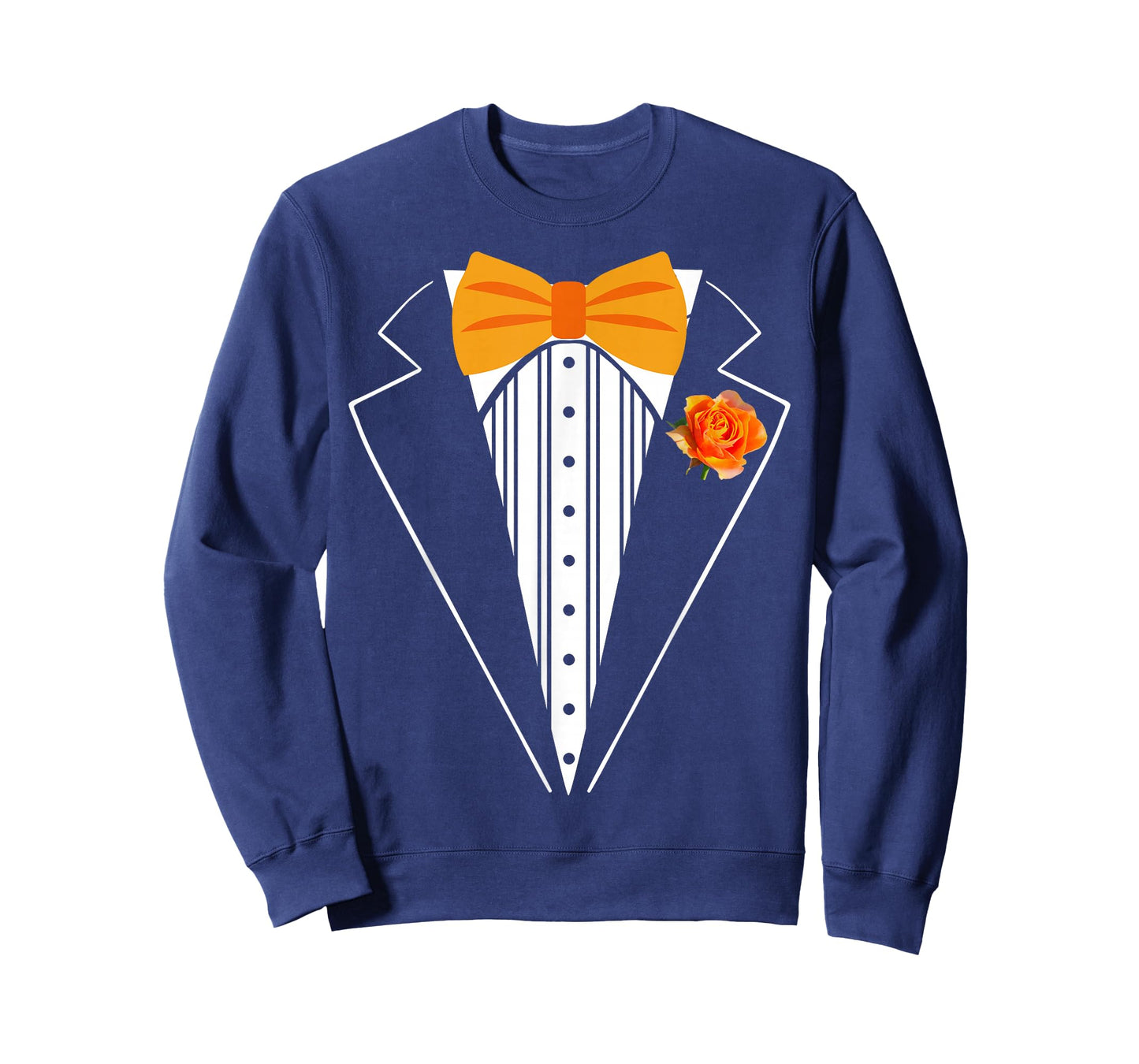Kids Adult Orange Bowtie Tuxedo Toddler Costume Youth Tux T-Shirt