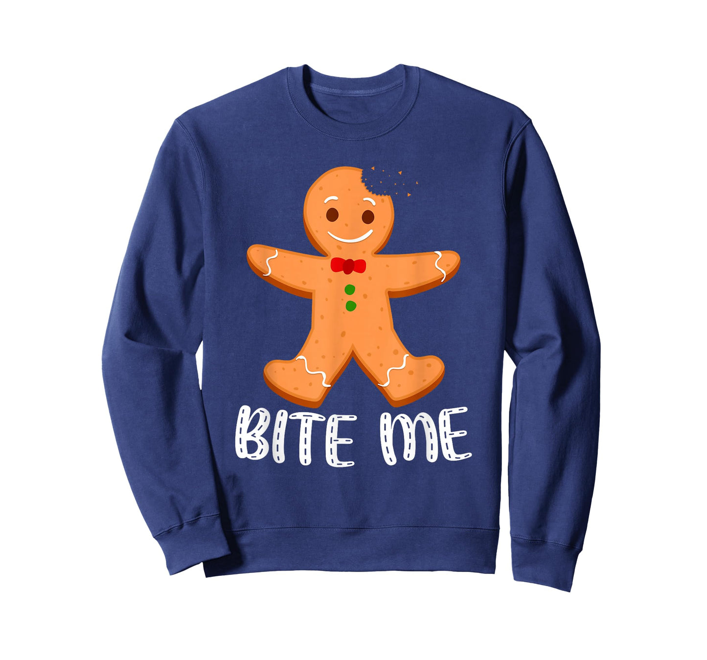 Bite Me Funny Gingerbread Christmas Cookie Sarcastic Xmas T-Shirt