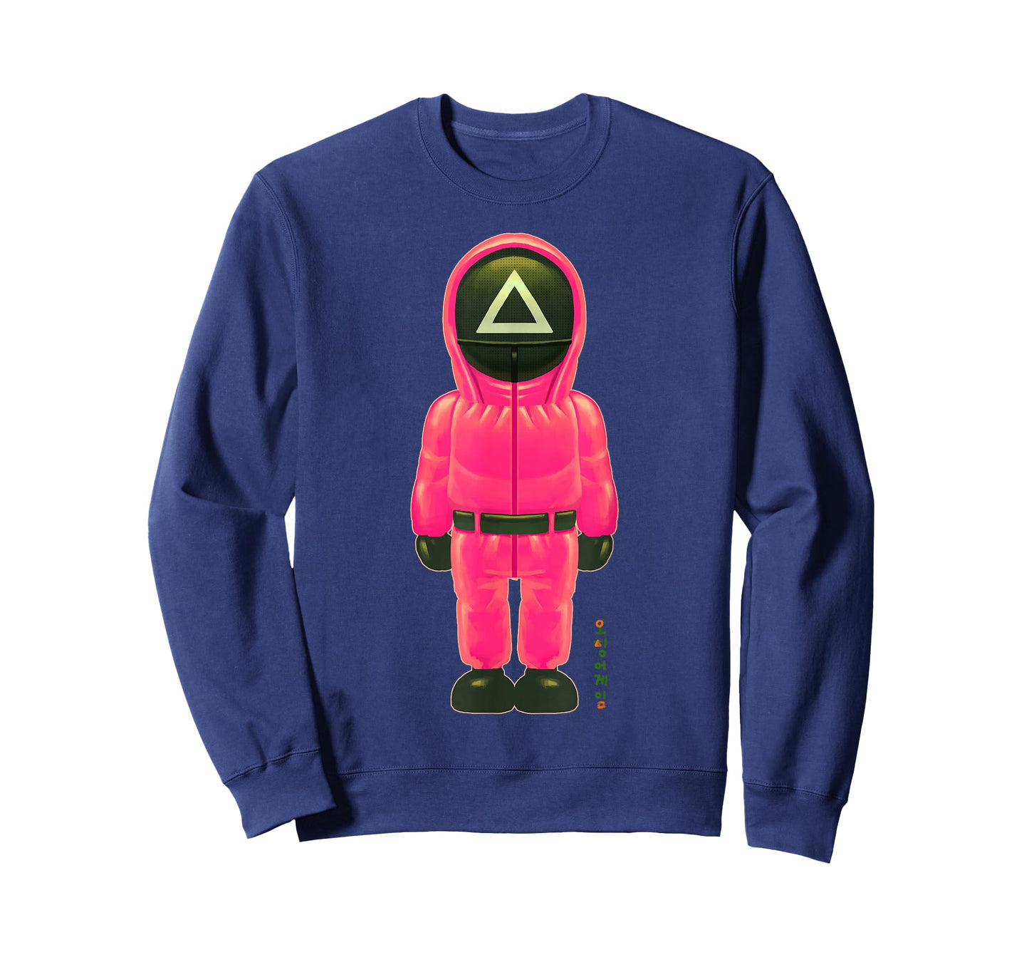 Squid Game The Pink Soldier Full Body Chibi Chest Portrait T-Shirt