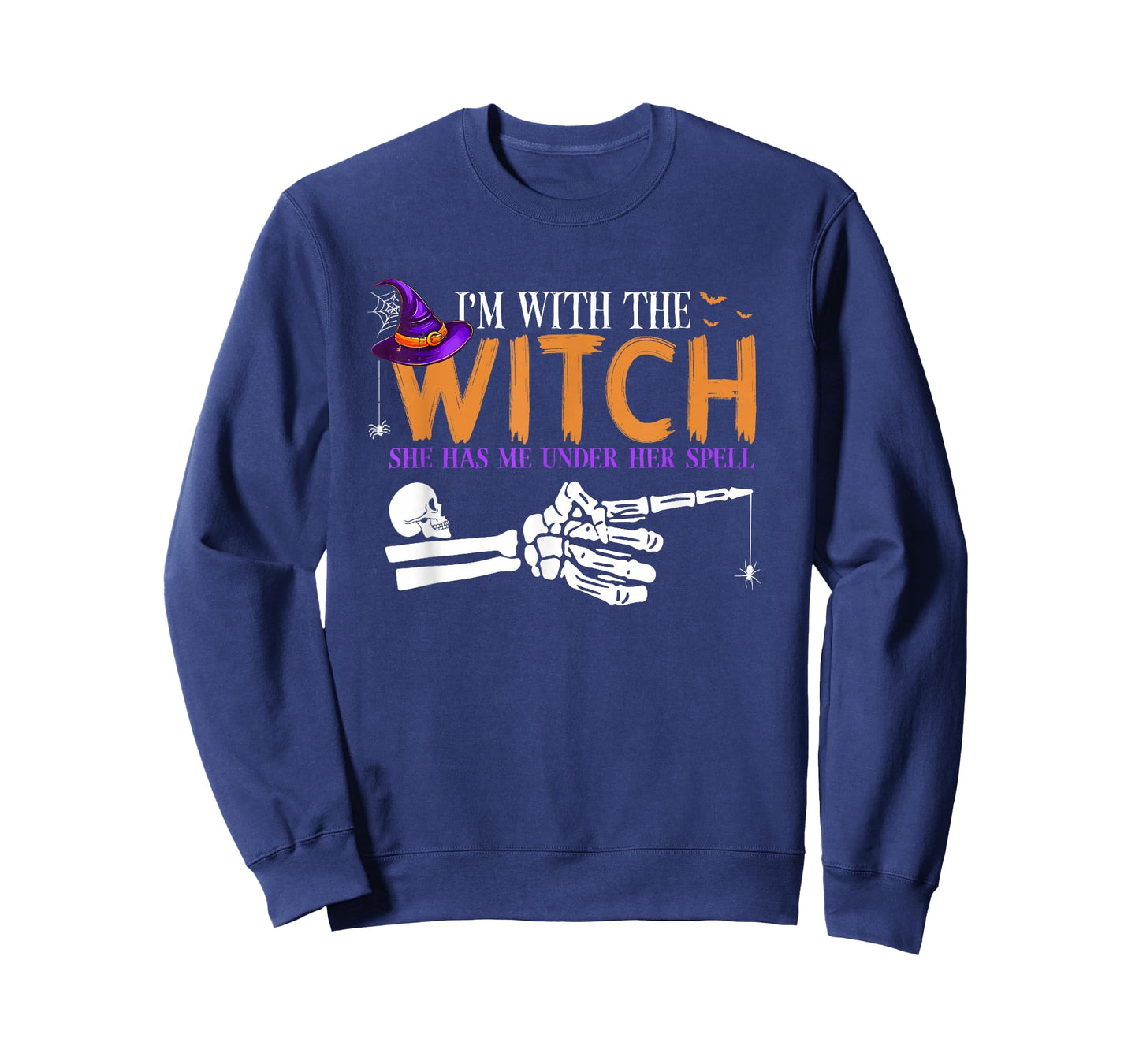I'm with The Witch Funny Halloween Couple Costume Party T-Shirt