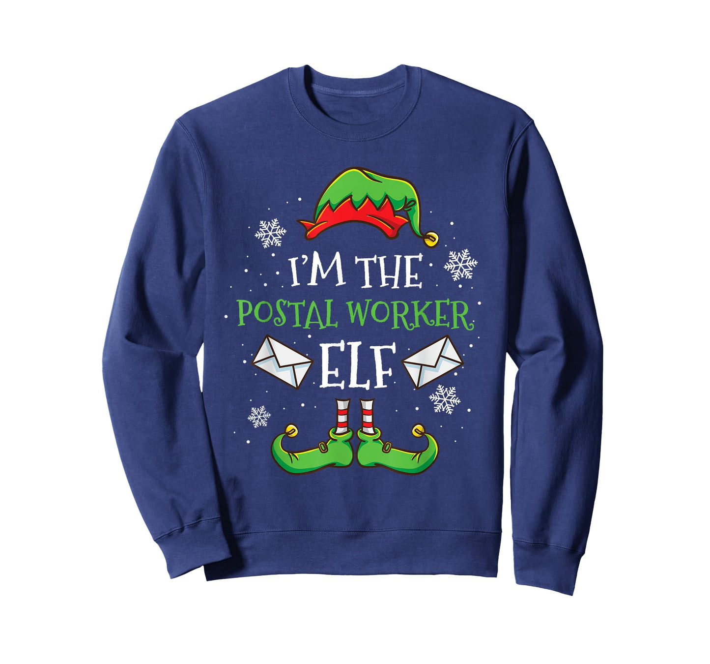 Im The Postal Worker Elf Christmas T-Shirt