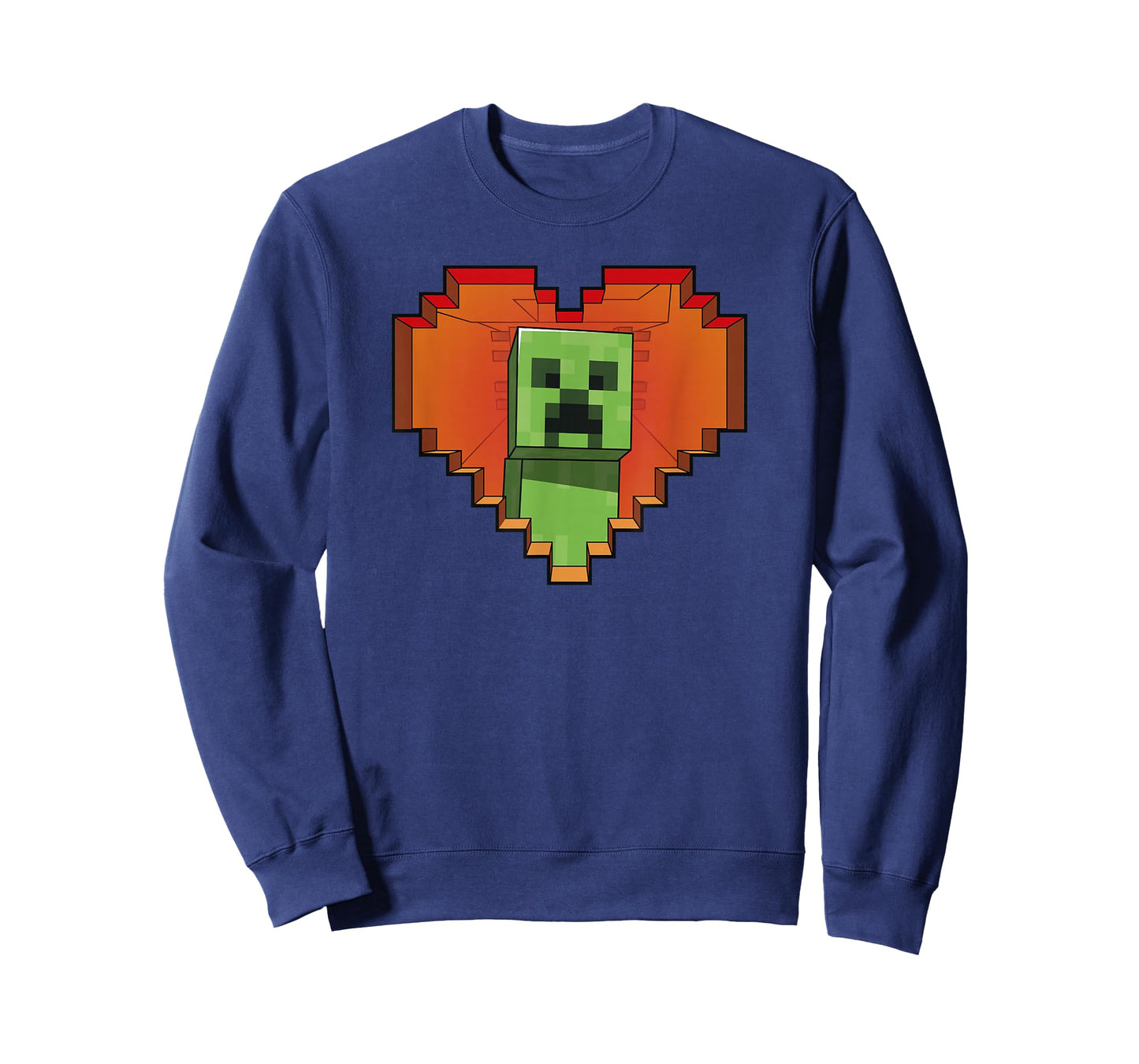Minecraft Heart Logo Creeper Fill T-Shirt