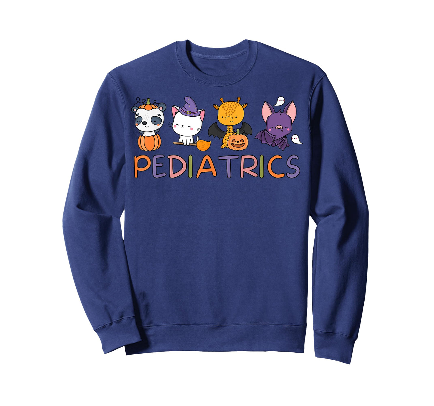 Pediatrics Spooky Animals Pumpkin PEDS Nurse Halloween T-Shirt