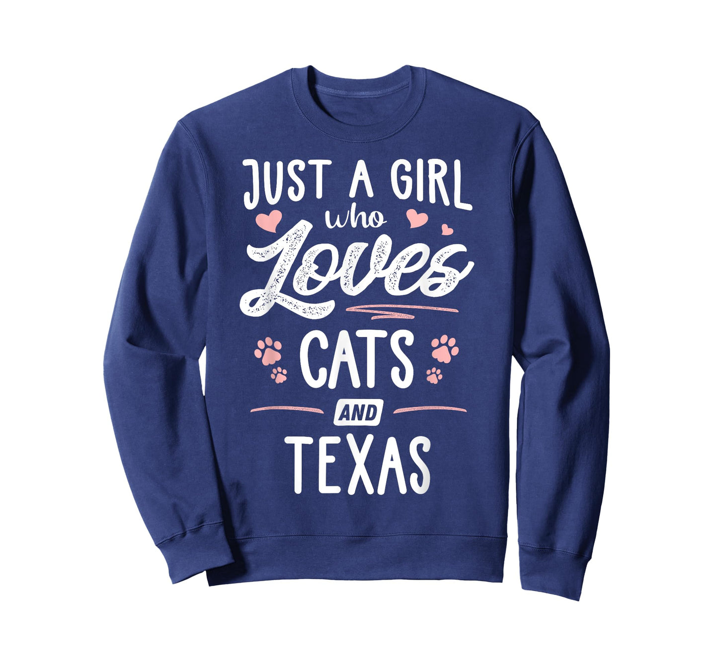 Just A Girl Who Loves Cats And Texas Gift Cat Lover T-Shirt