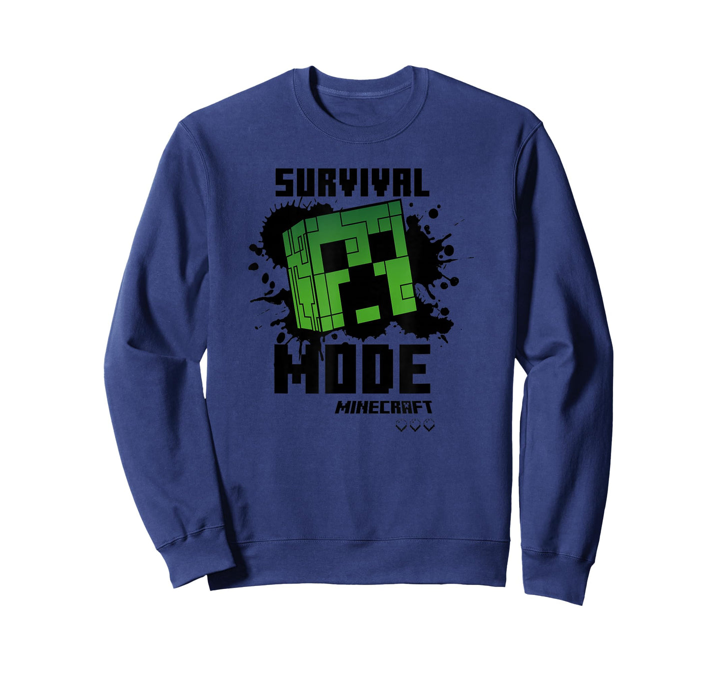 Minecraft Creeper Black Splat Survival Mode T-Shirt