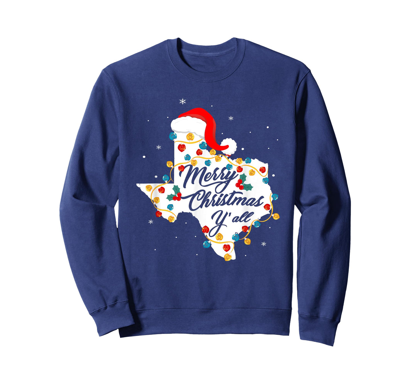 Merry Christmas Y'All Texas State Texan Holiday Men Women T-Shirt