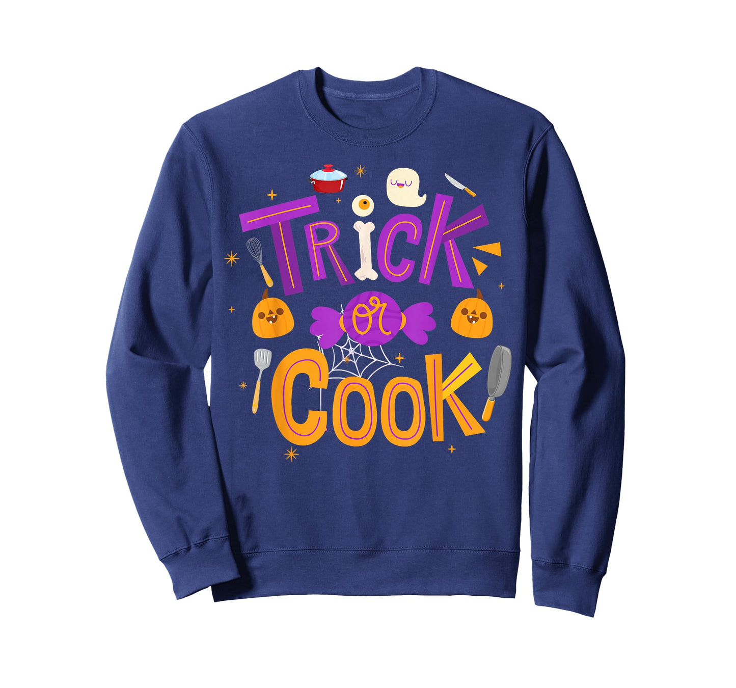Trick Or Cook Funny Trick Or Treating Chef Cooking Halloween T-Shirt