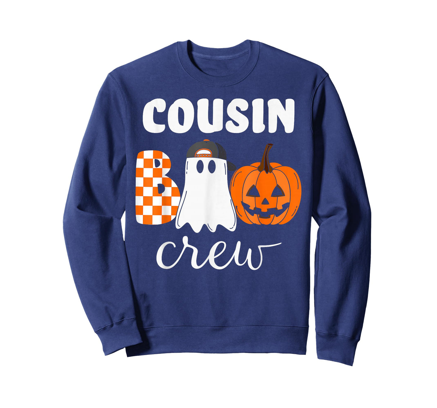 Cousin Boo Crew Halloween Pumpkin T-Shirt