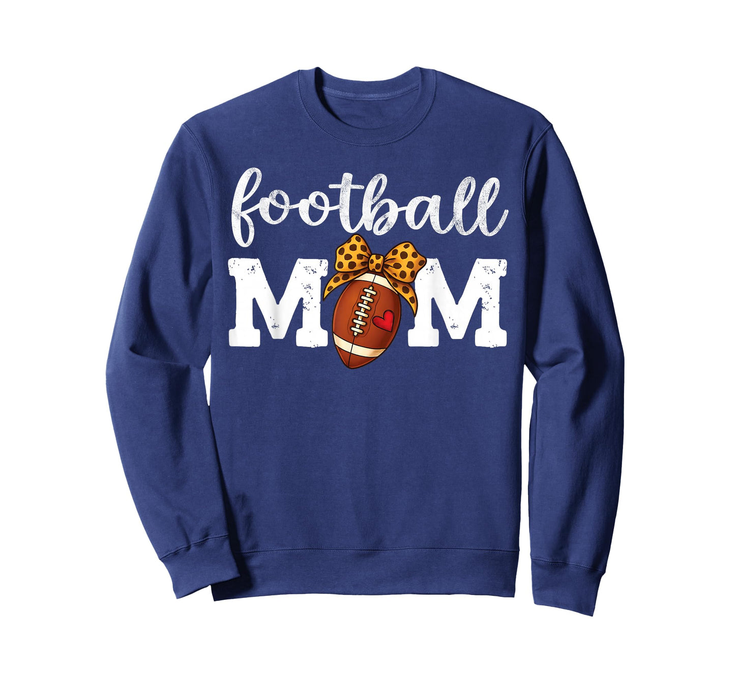 Louder & Prouder Vintage Proud Game Mama of Football Mom Bow T-Shirt