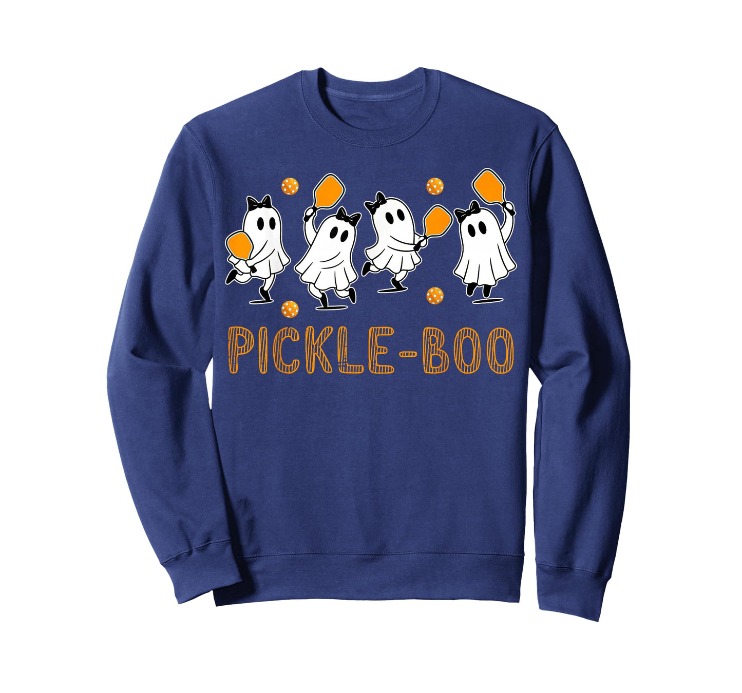 Halloween Pickleball Ghosts Pickle Boo Costume Men Women Kid T-Shirt