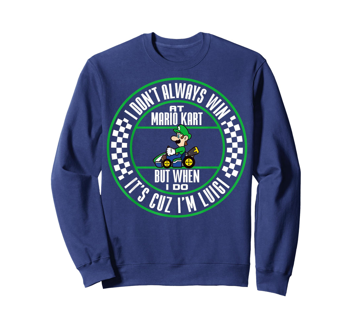 Nintendo Mario Kart Winning As Luigi Graphic T-Shirt T-Shirt