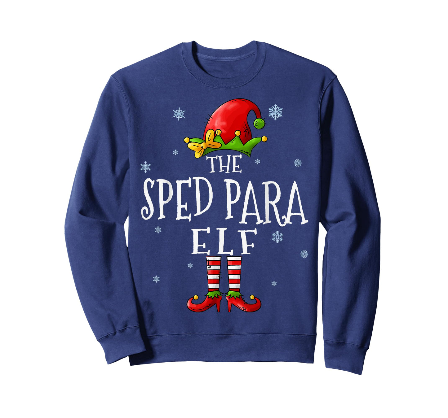 The Sped Para Elf Squad Funny Xmas Groupe Matching Christmas T-Shirt