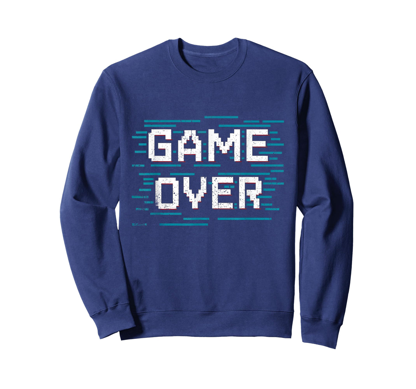 Pixelated GAME OVER Glitch Effect Design for Retro Gamers T-Shirt