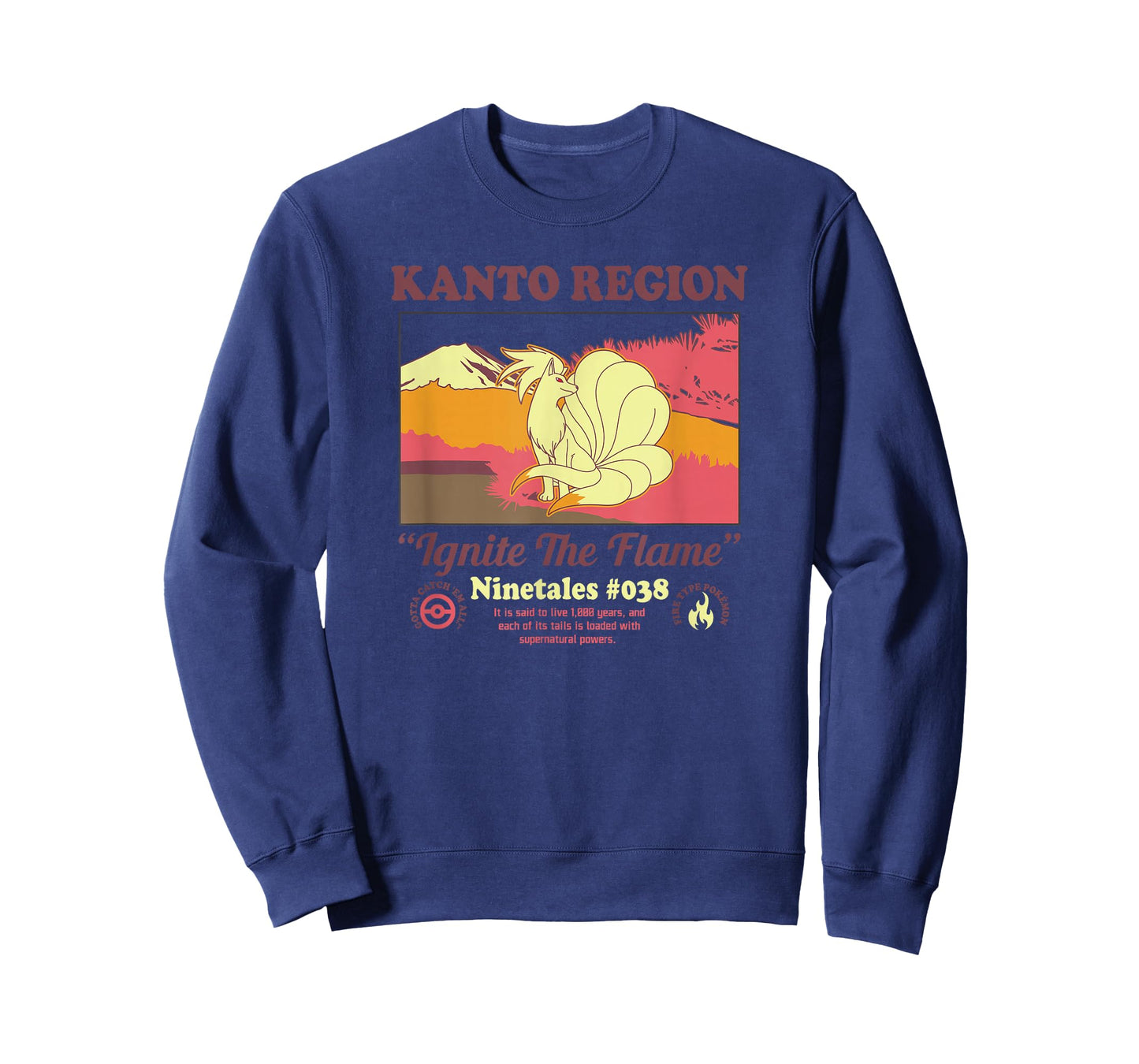 Pokémon Ninetales Kanto Region Ignite The Flame Portrait T-Shirt