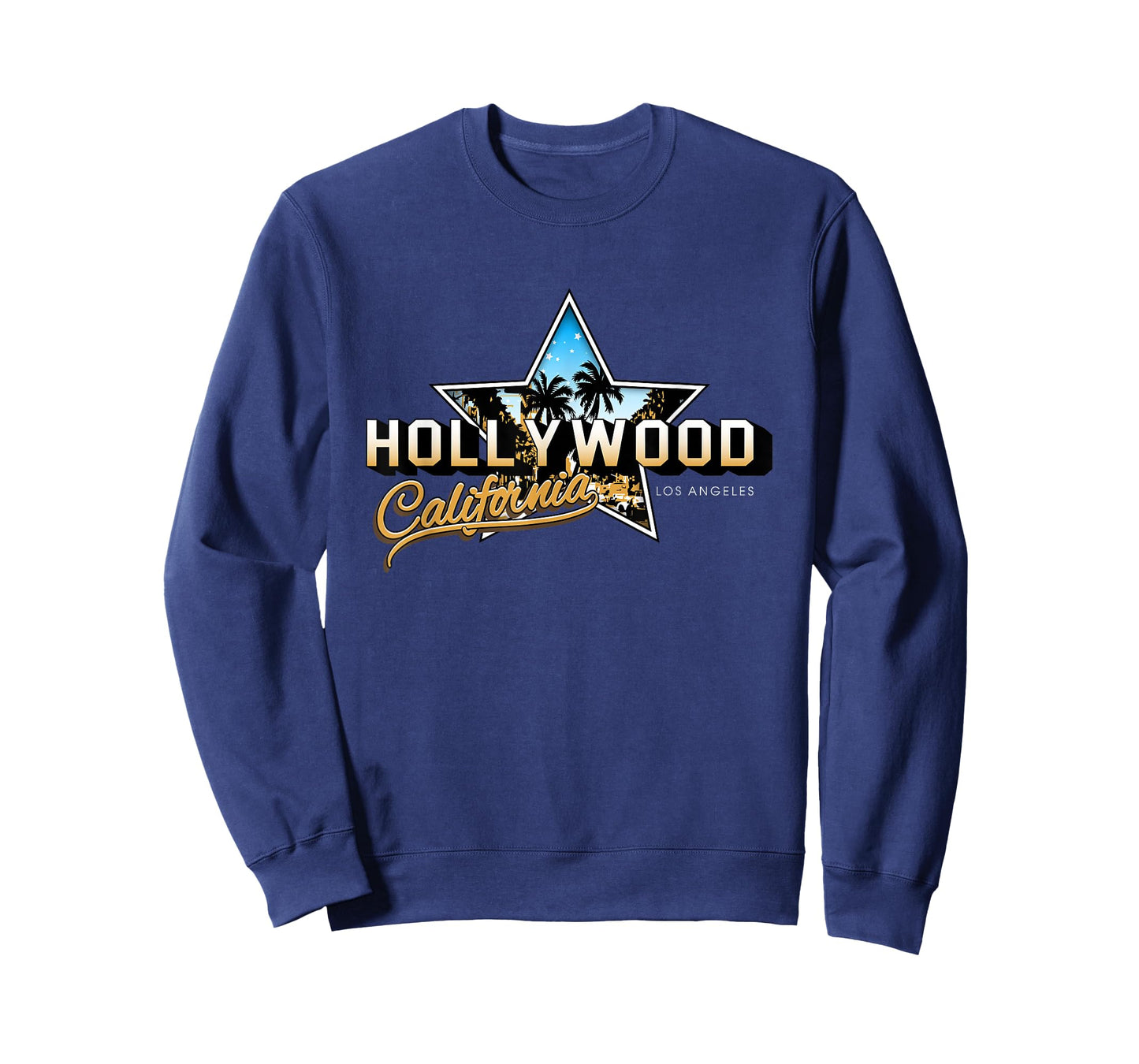 Cool Hollywood Los Angeles California Stars Novelty Graphic T-Shirt