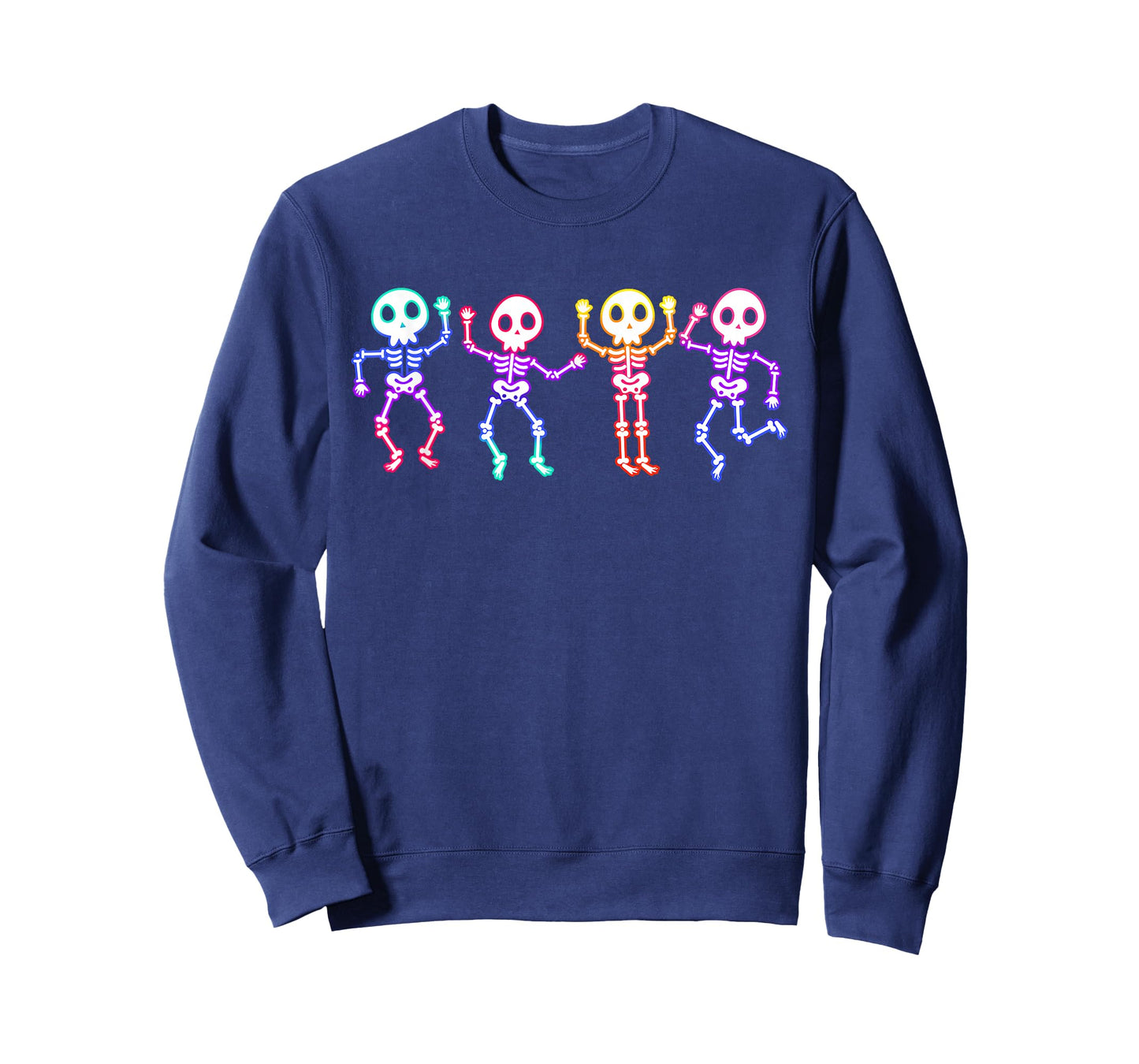 Funny Ghost Dancing Skeletons Glow in The Halloween Night T-Shirt