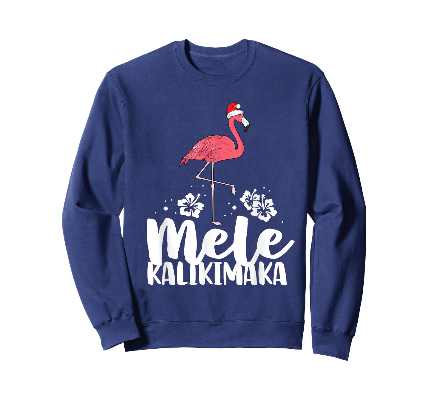 Mele Kalikimaka Flamingo Christmas Pink Xmas Hawaii Women T-Shirt