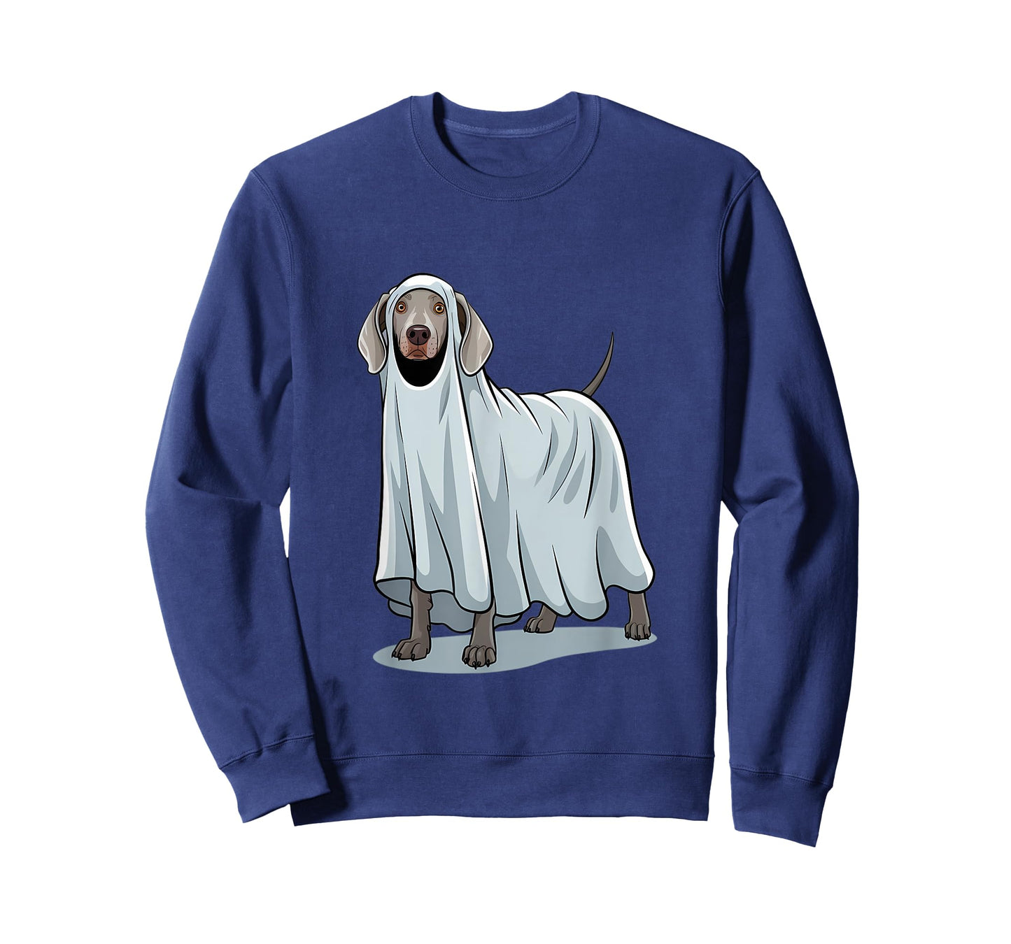 Weimaraner Dog Halloween Ghost Costume Design Men Women Kids T-Shirt