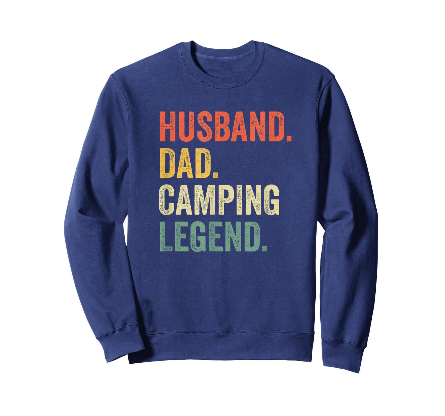 Funny Camper Husband Dad Camping Legend Vintage Father's Day T-Shirt