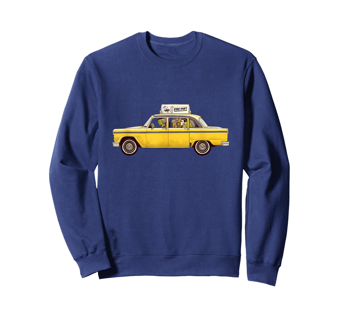 Ghostbusters Ghouls in Taxi Retro Movie T-Shirt