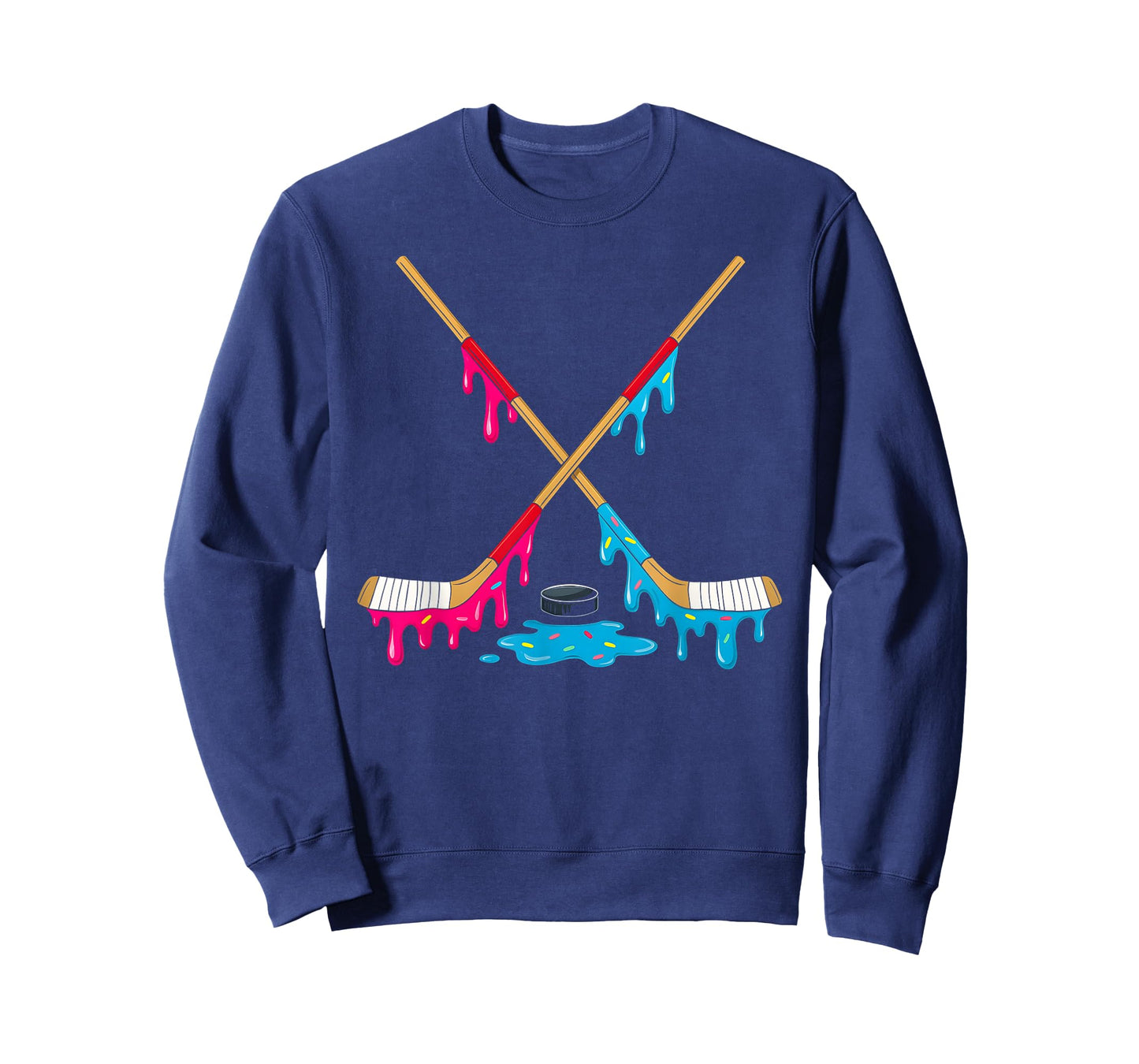 Hockey Ice Cream Drip Boys Ice Hockey Youth Players T-Shirt