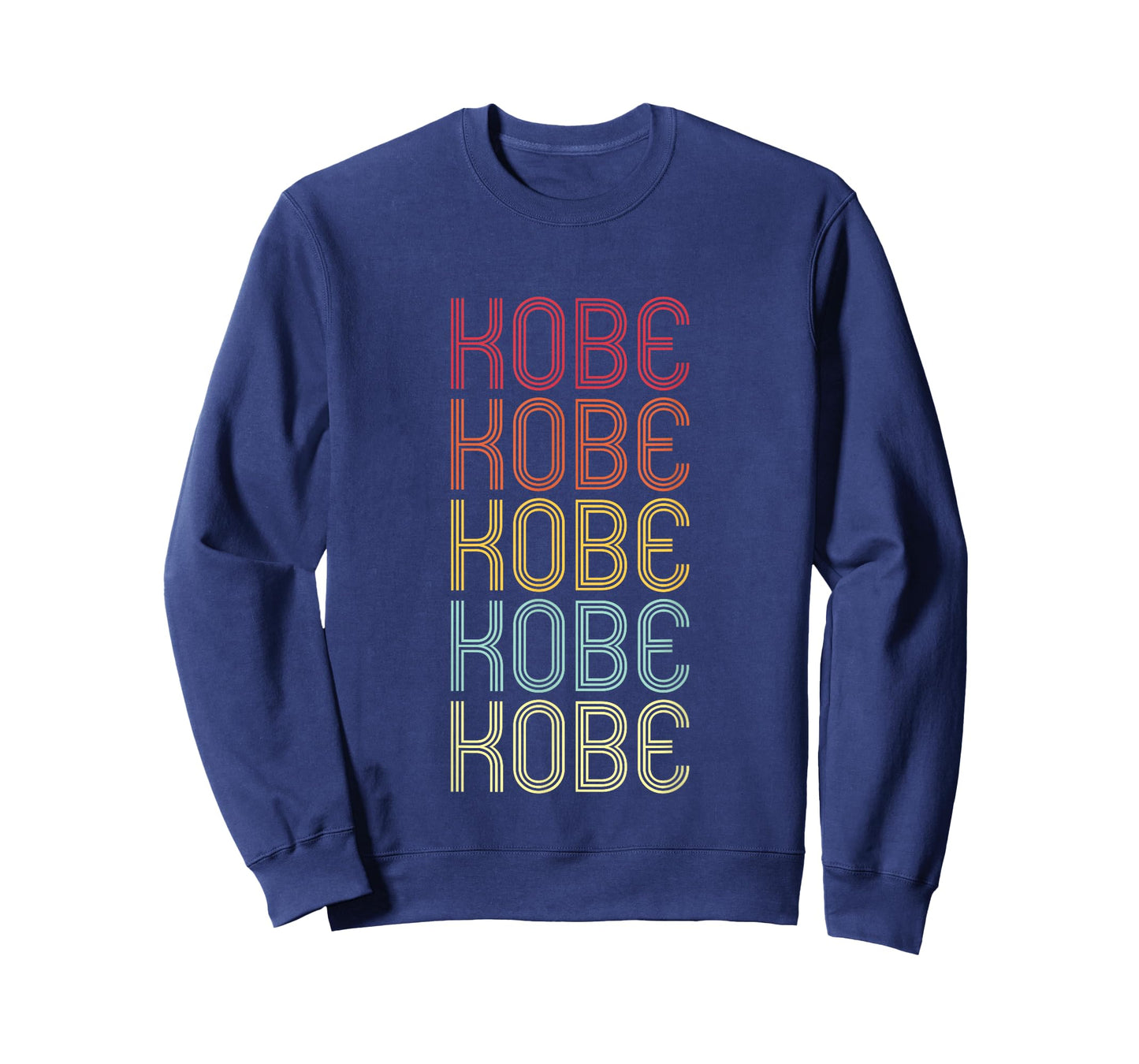 Kobe Retro Wordmark Pattern Vintage Personalized 70s T-Shirt