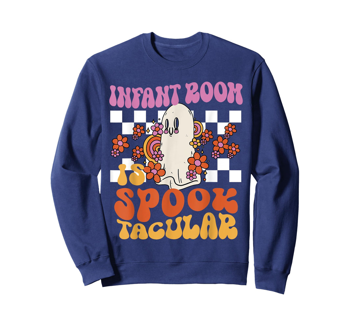 Infant Room is Spook Tacular, Groovy Halloween Teacher T-Shirt for Men Women