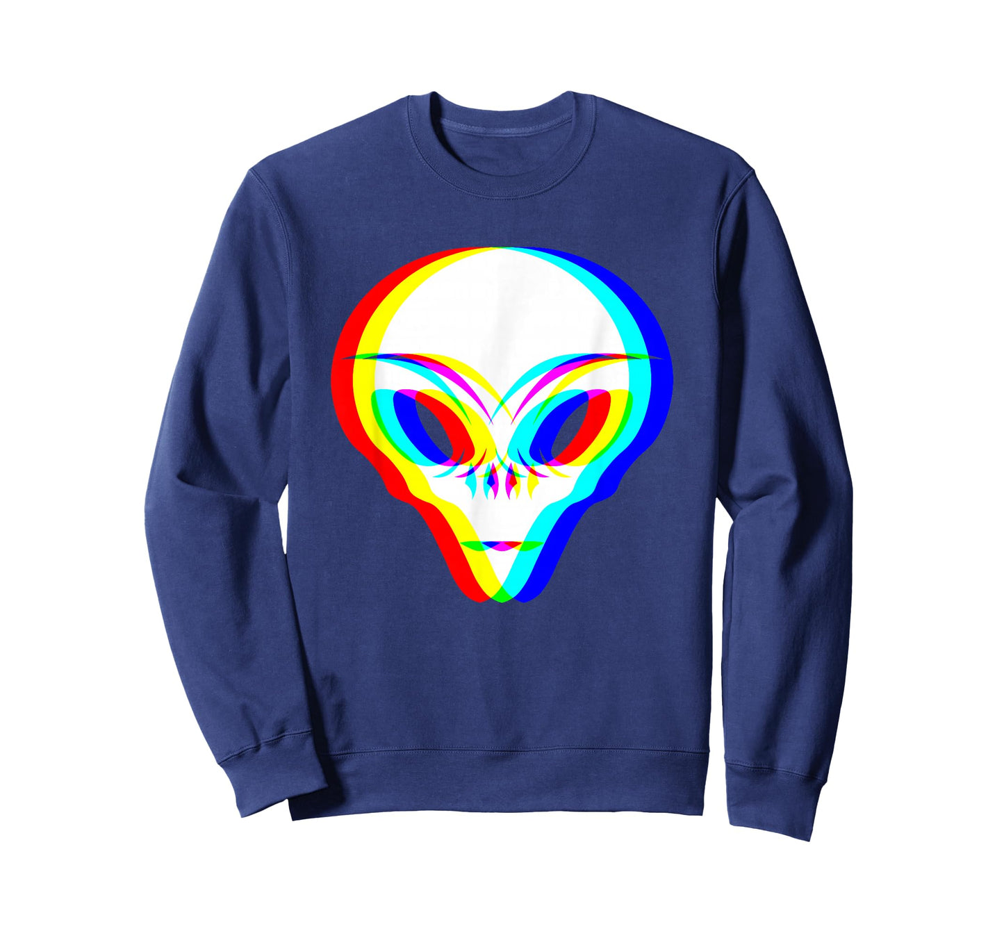 Alien Trippy Vaporwave House Music Festival Edm Techno Rave T-Shirt