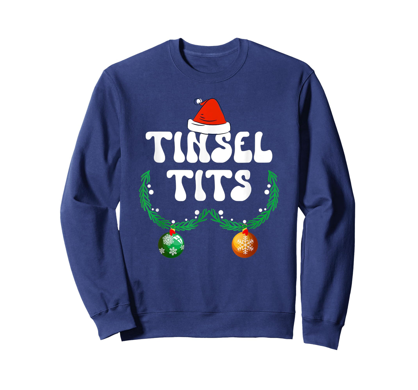 Jingle Balls Tinsel Tits Couple Chestnuts Christmas Pajamas T-Shirt