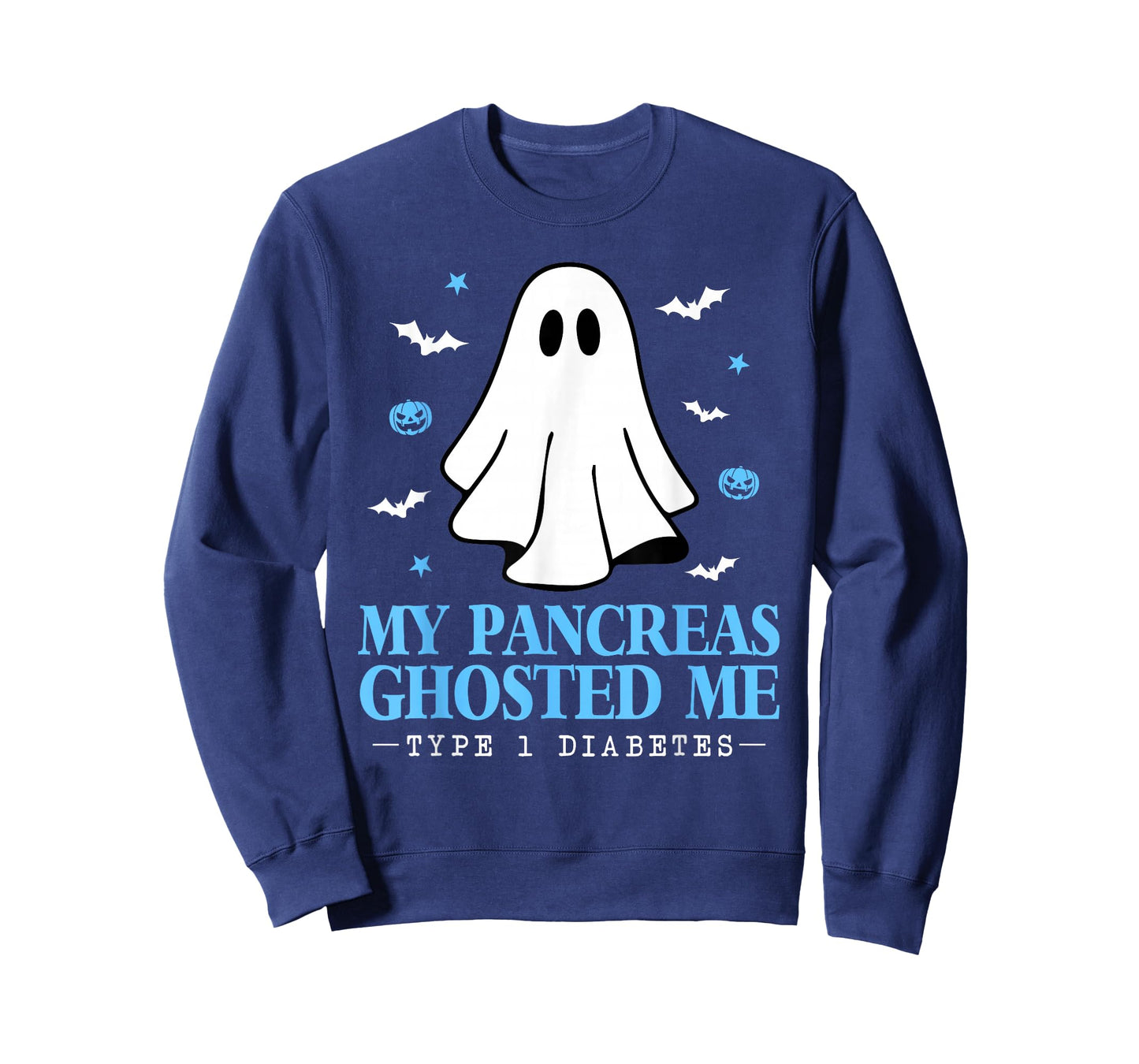 Halloween My Pancreas Ghosted Me Funny Type 1 Diabetes T1D T-Shirt