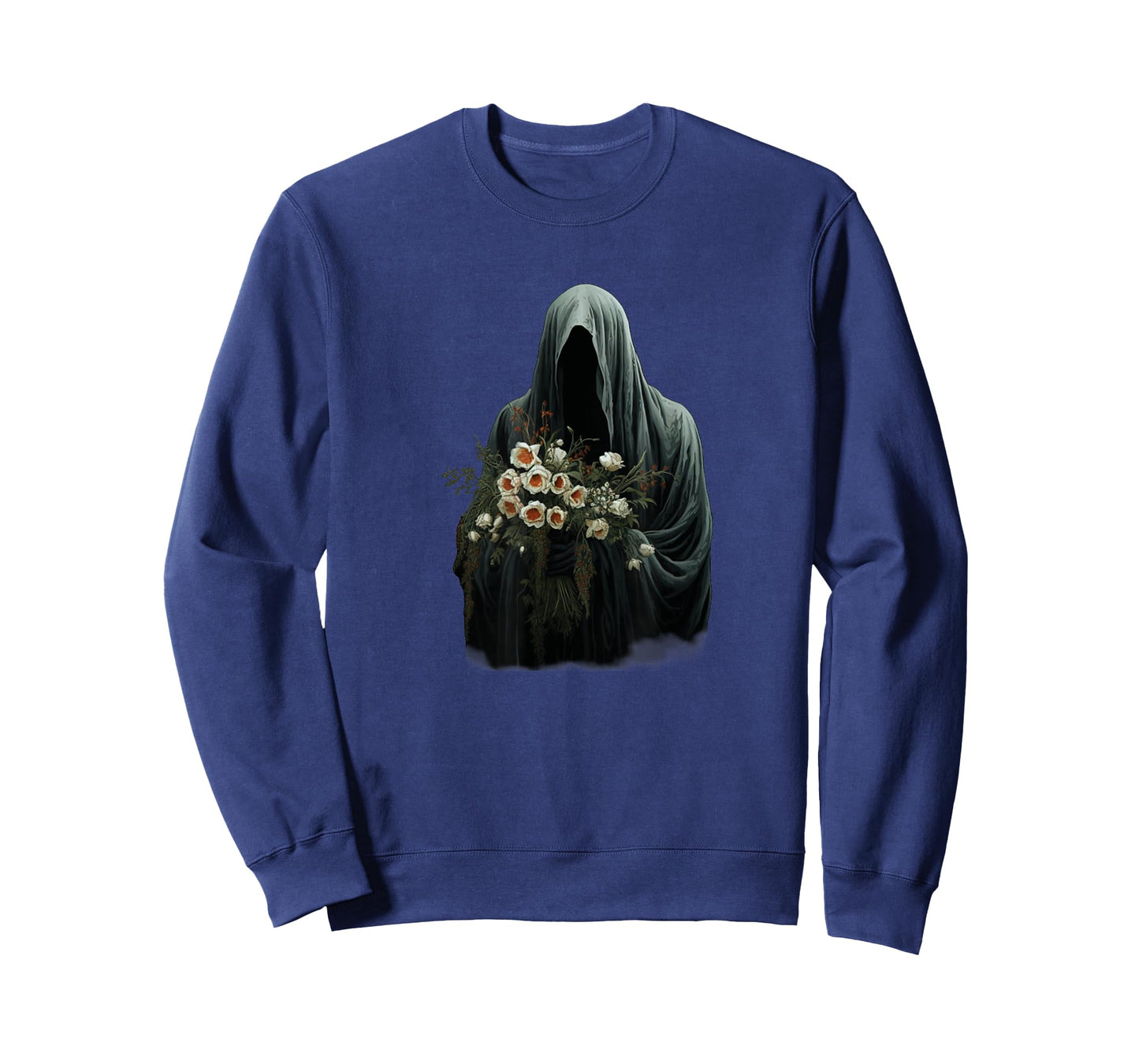 Halloween Costume Vintage Floral Ghost Pumpkin Funny Graphic T-Shirt