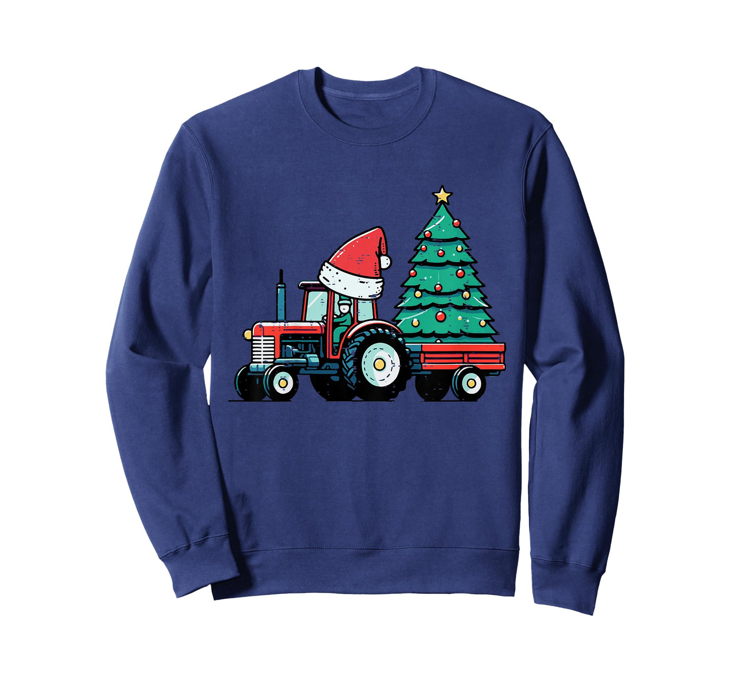 Kids Christmas Tractor Xmas Tree Farm Truck Toddler Boys Kids T-Shirt