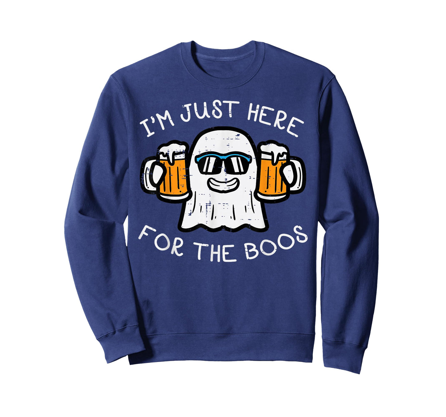 Halloween Just Here For Boos Ghost Funny Costume Men Women T-Shirt