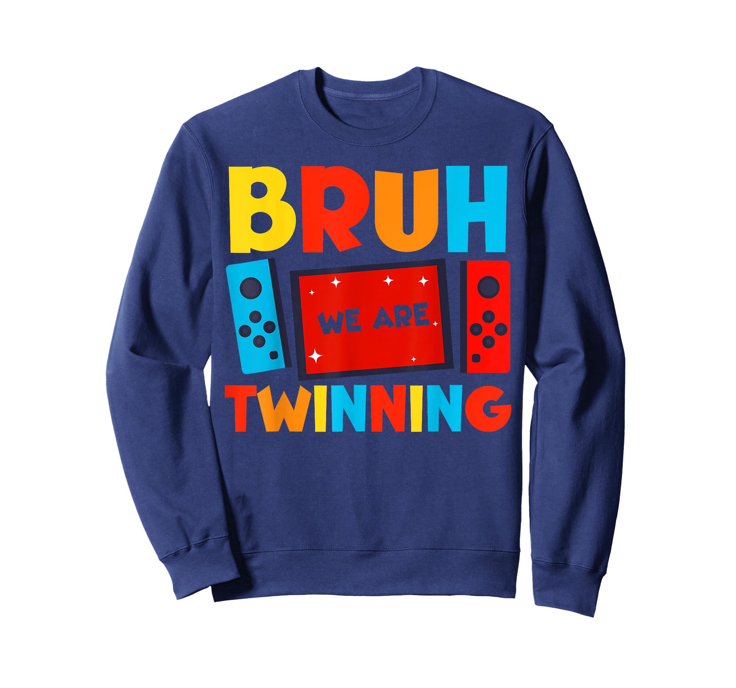 Bruh We Are Twinning Kids Boys Funny Twin Day Gamers T-Shirt