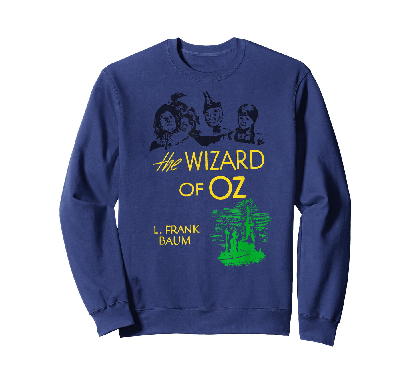 Oz Lion Tin Man Dorothy Oz Scarecrow Retro Wizard of OZ Book T-Shirt
