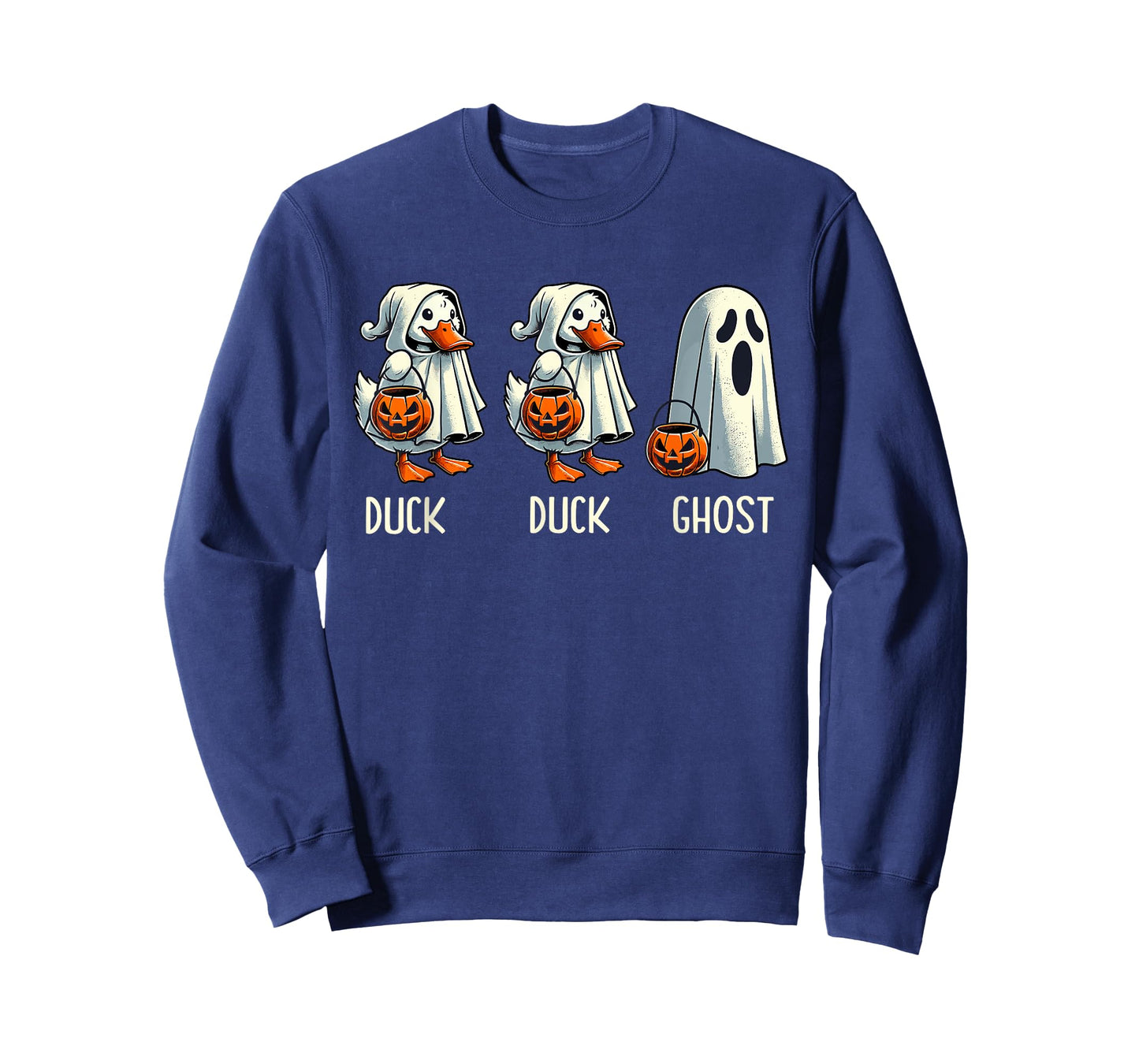 Duck Ghost Pun Trunk or Treat Trick or Treat Funny Halloween T-Shirt