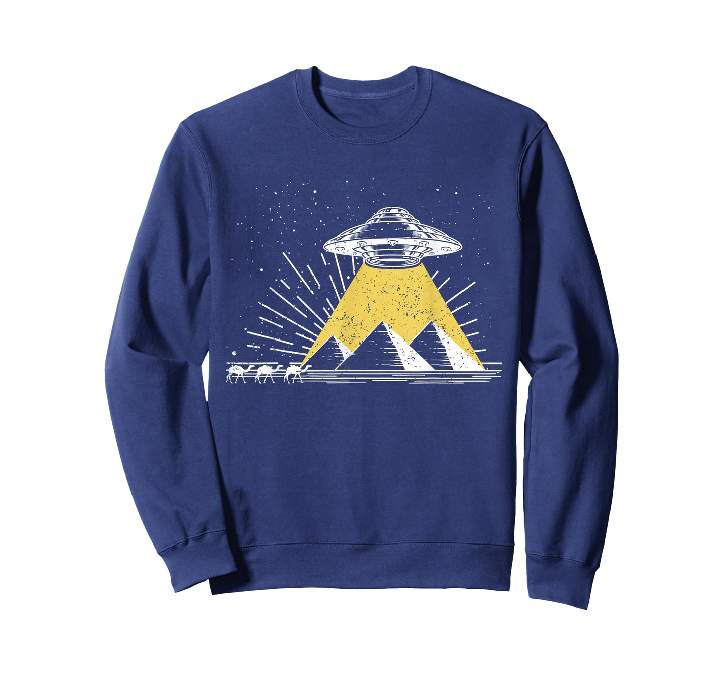 Science Fiction Universe Space Egypt Pyramids UFO T-Shirt