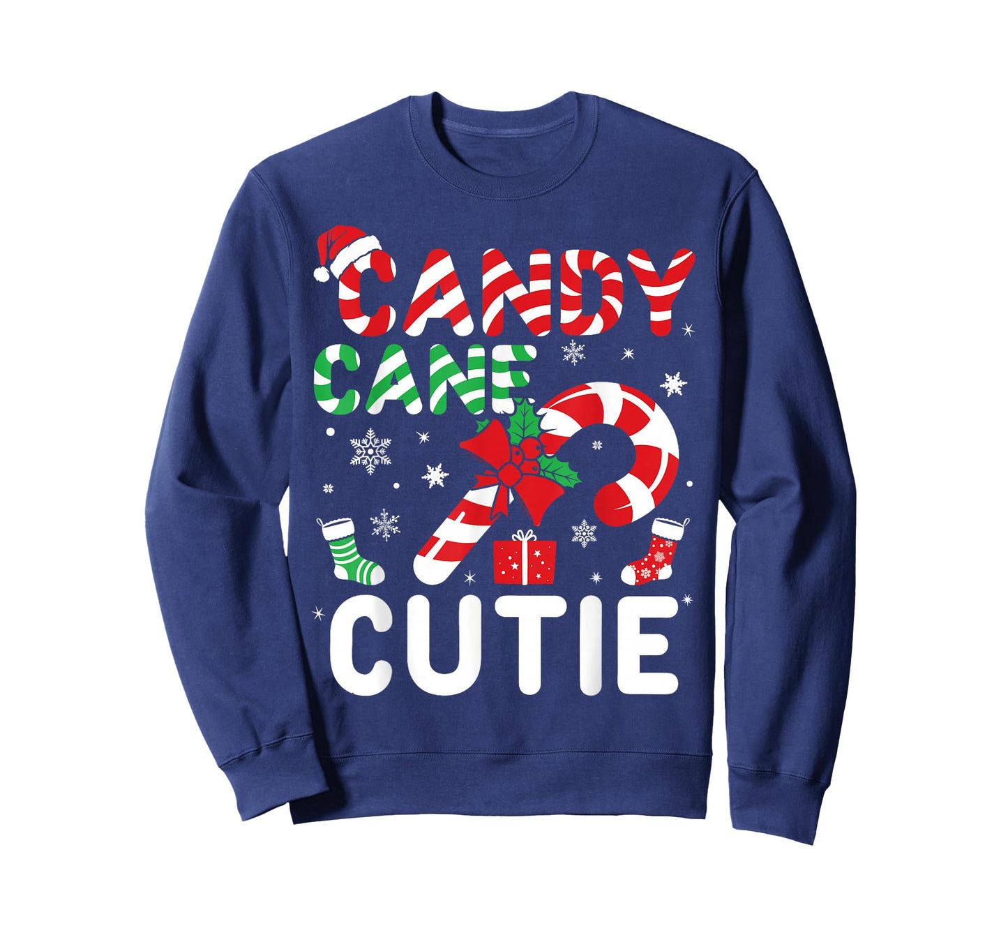 Christmas Candy Cane Cutie Xmas Kids Boys Girls Teens Adults T-Shirt