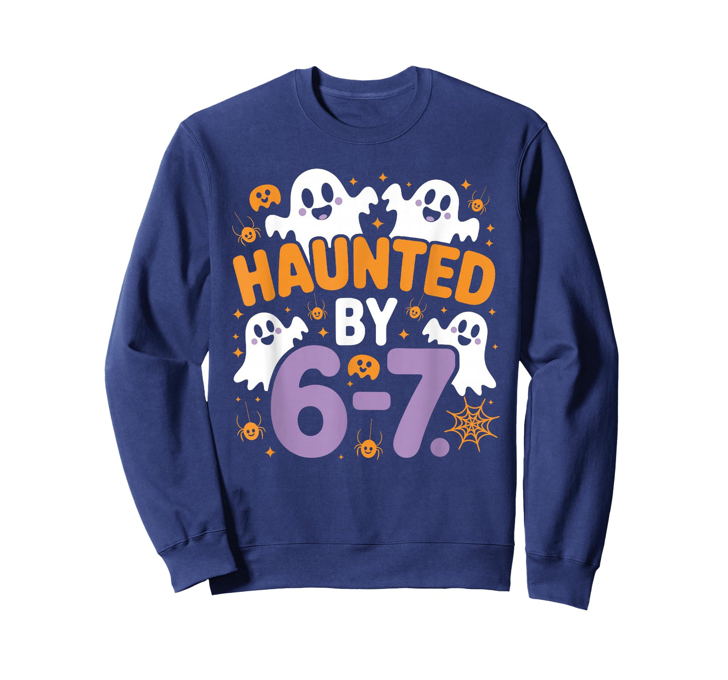 Haunted by 67 Funny Ghost Number Halloween Style T-Shirt