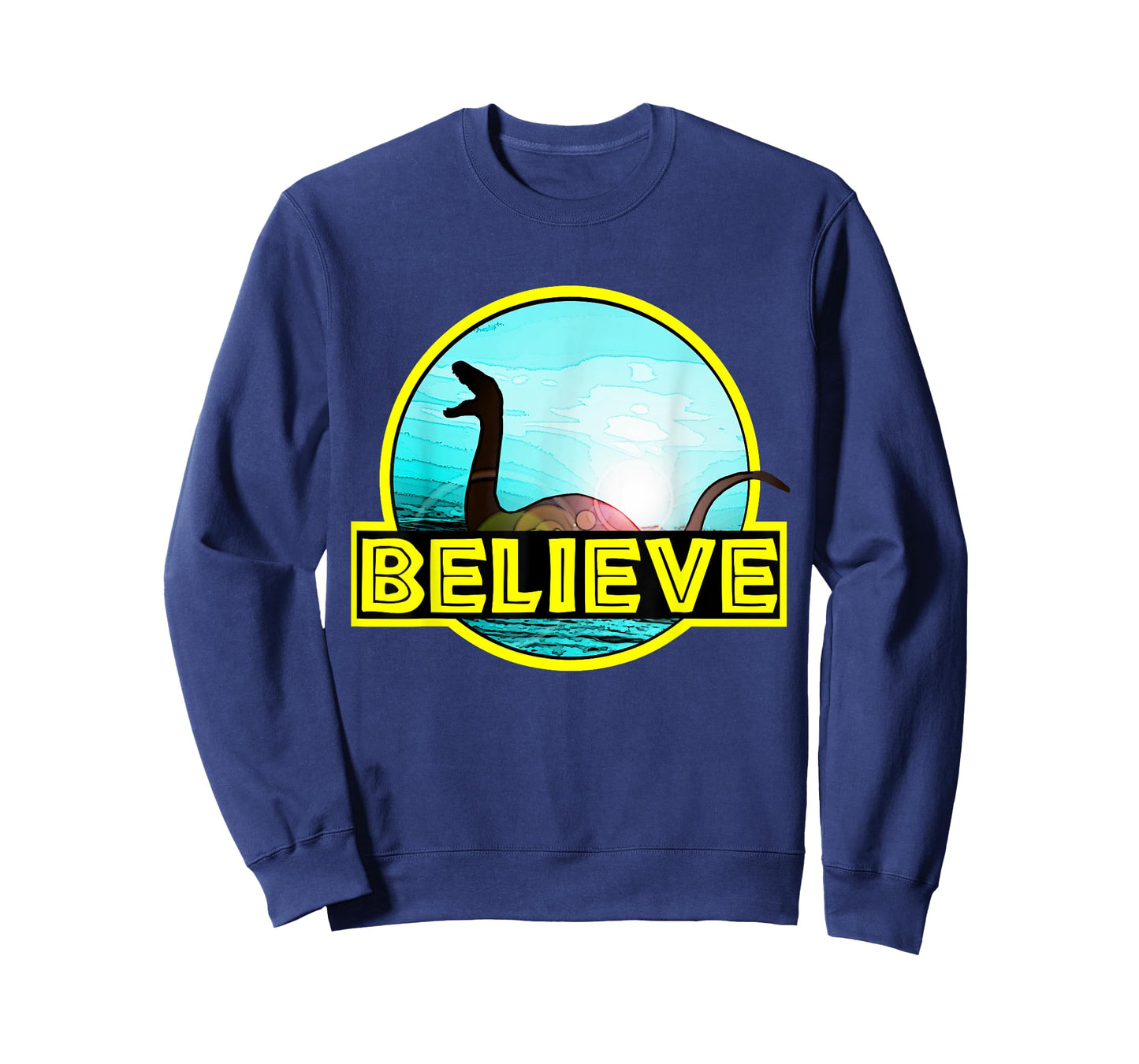 Believe Sea Monsters Ocean Plesiosaur Dinosaur Nessie Champ T-Shirt