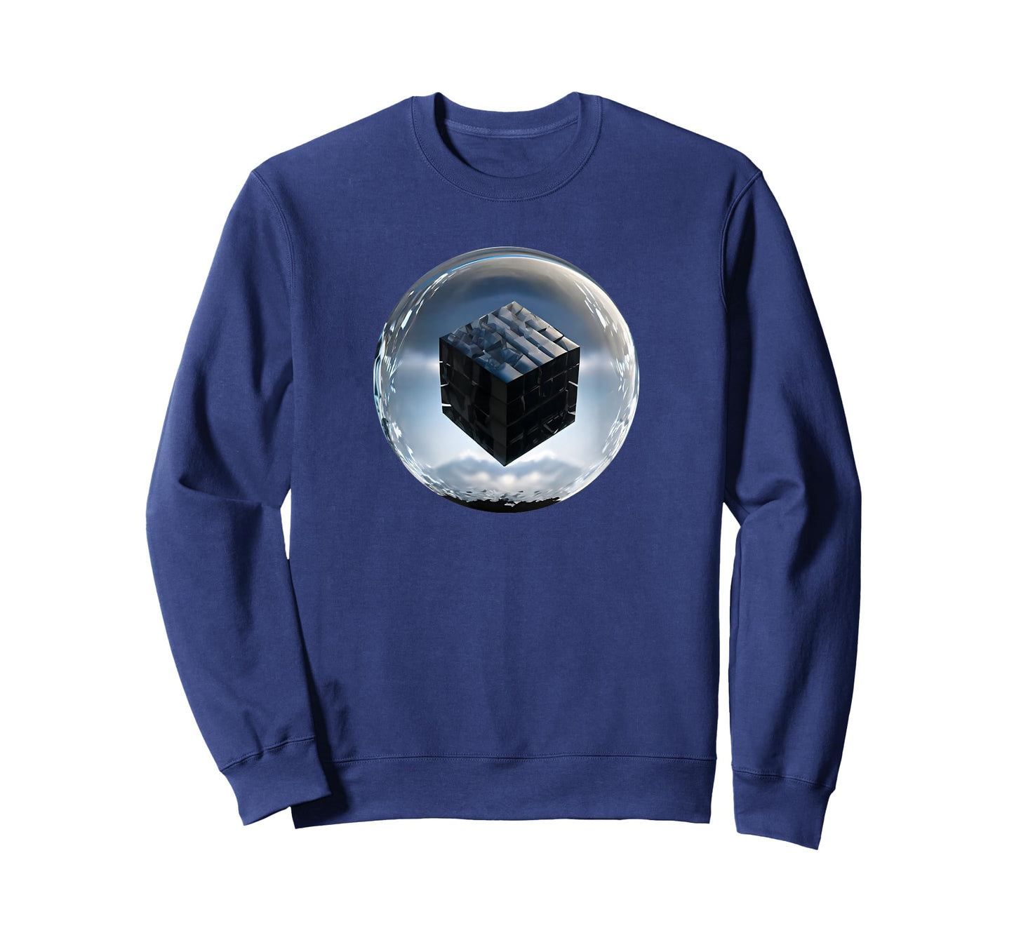 UFO / UAP / Dark Cube Inside A Clear Sphere T-Shirt